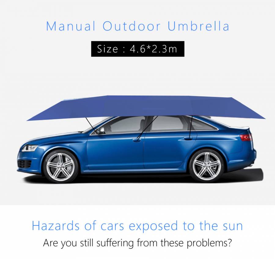 Manual Car /SUV Umbrella / Sunshade / Shelter, Portable Car Garage Tent, Parasol