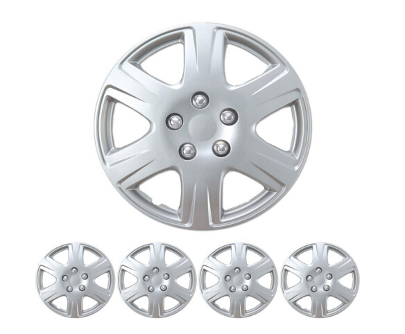 BDK Toyota Corolla Style Hubcaps 15" Wheel Cover - Silver Replica Cover, 4 Pieces Free Shipping