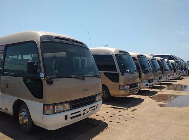 Autofromchina-Used Toyota Coaster Bus from Japan, Diesel 15B engine