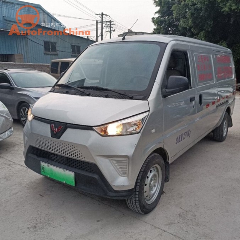 Used 2020 Wuling EV50 Pure electric van logistics vehicle Ningde heating battery ,NEDC Range 270 km  ODOmtere only 9000km