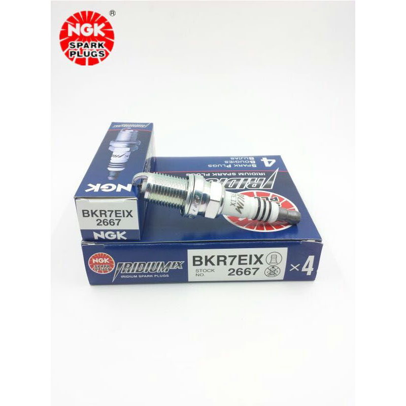 Free Shipping 4 X New NGK IRIDIUM IX Resistor Performance Power Spark Plugs BKR7EIX 2667