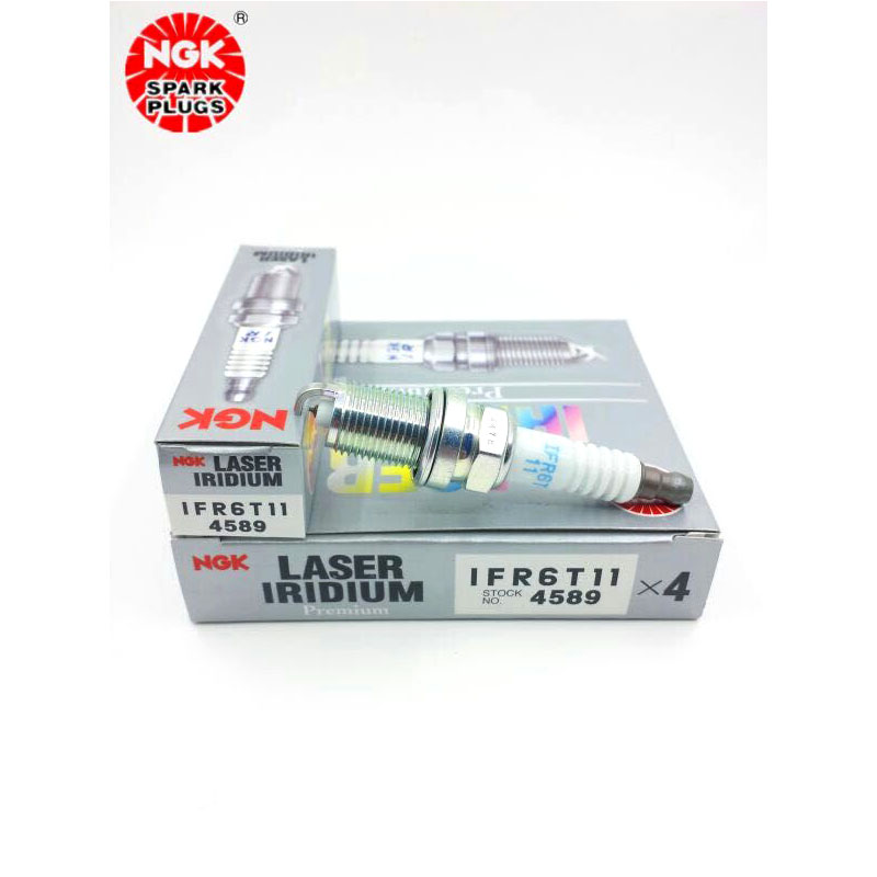 Free Shipping NGK Qty 4 Iridium Laser IFR6T11 4589 Spark Plug