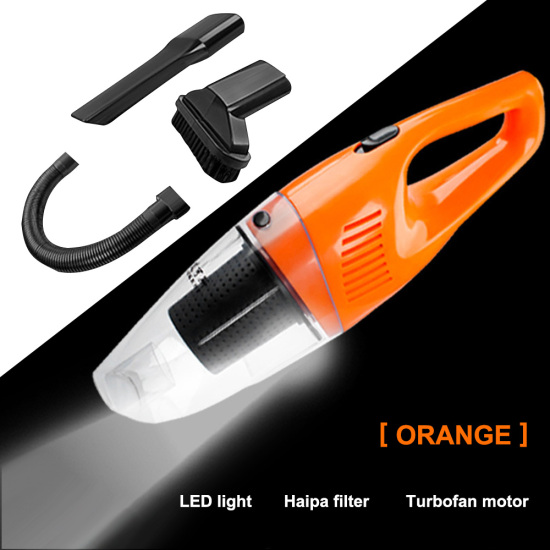 For Car with High Power&LED Light&16.4 FT Power CordCar Vacuum 12V Portable Handheld Auto Vacuum Cleaner