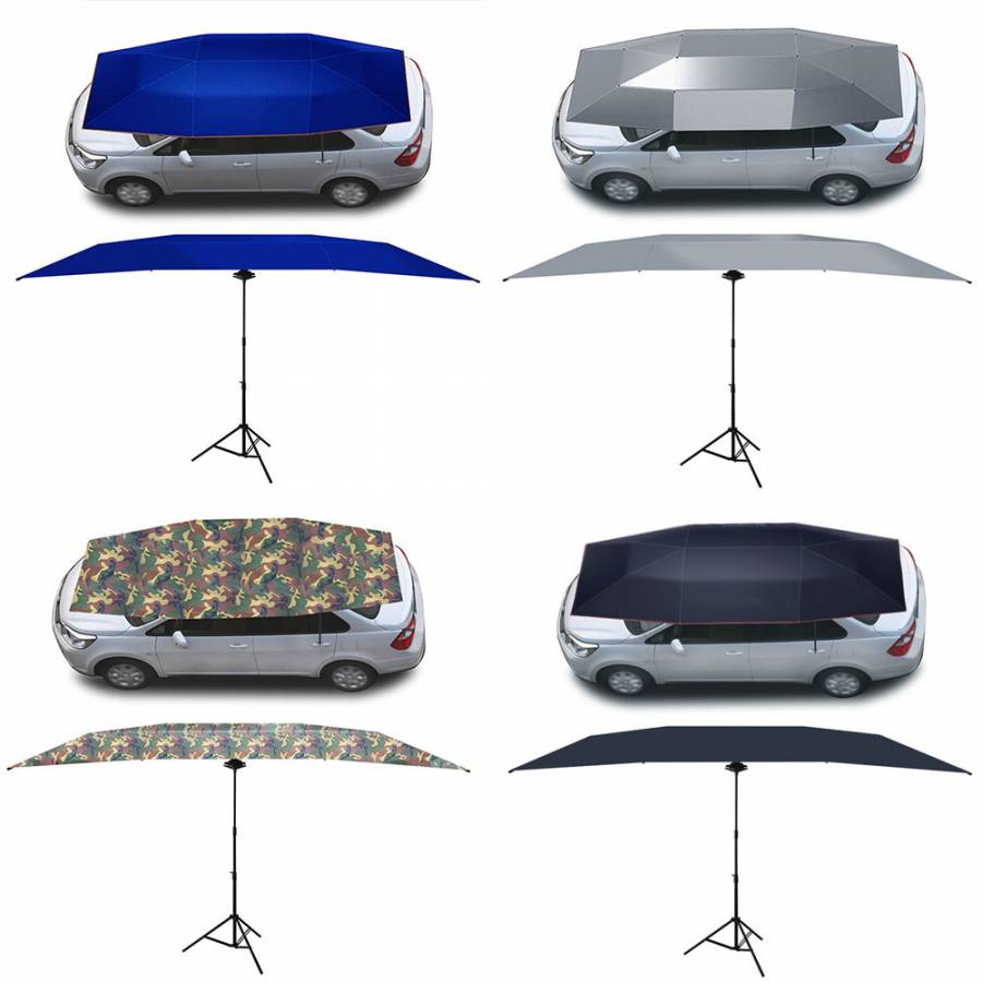Car umbrellas automatic mobile insulation car awning intelligent remote control car sunshade