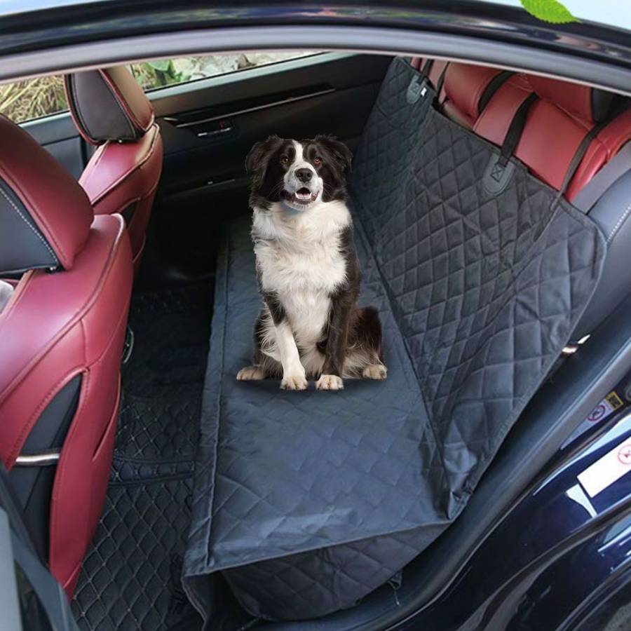 For Cars Trucks & SUVs Black Nonslip Backing, Hammock Convertible Dog Car Seat Covers Waterproof Pet Seat Cover